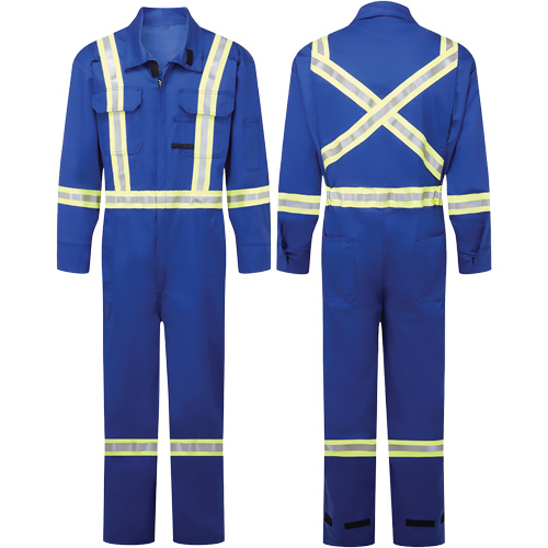 Avenger 9 oz FR Coveralls, Style 109, Men's, Royal Blue, Size 50 (Tall) Distribution Jean Lapalme