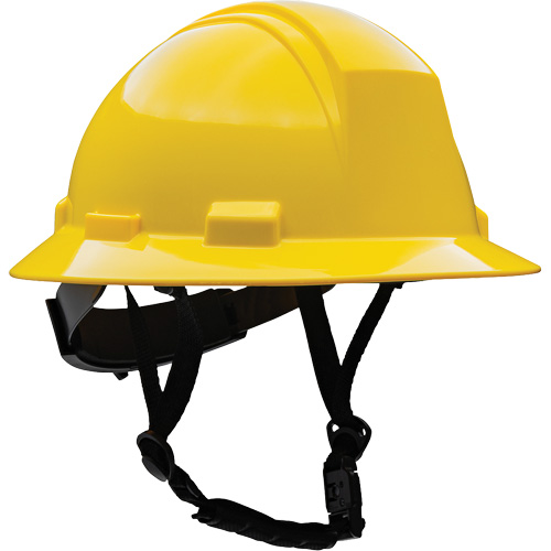 Casque de s&eacute;curit&eacute; &agrave; bord complet Kilimanjaro avec coque en PEHD, R&eacute;pond aux normes CSA type 2, Suspension Rochet, Non ventil&eacute; Distribution Jean Lapalme