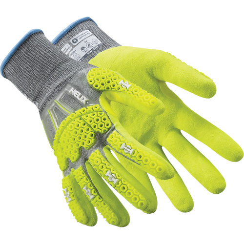 Gants antichocs Helix 3014IMP, 9/Grand, Paume en PEHP, Poignet &eacute;lastique/Poignet en tricot Distribution Jean Lapalme