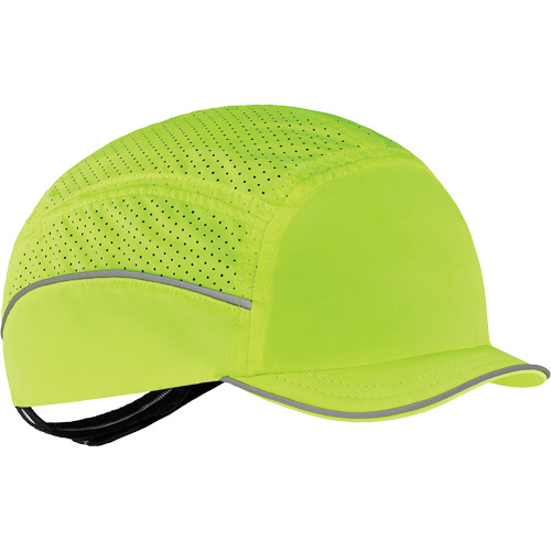 Skullerz 8955 Lightweight Bump Cap Hat with Micro Brim, High Visibility Lime Green Distribution Jean Lapalme