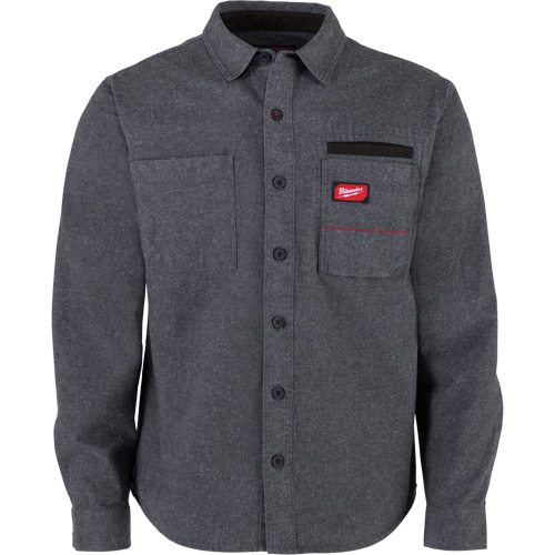 Chemise en flanelle GRIDIRON, Hommes, Grand, Gris Distribution Jean Lapalme