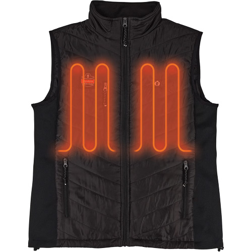 Veste chauffante rechargeable avec batterie externe N-Ferno, Hommes/Unisexe/Femmes, 4T-Grand, Noir Distribution Jean Lapalme