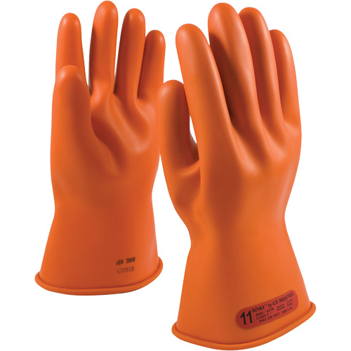 NOVAX&reg; Rubber Insulating Glove with Straight Cuff, ASTM Class 0, Size 12, 11" L Distribution Jean Lapalme