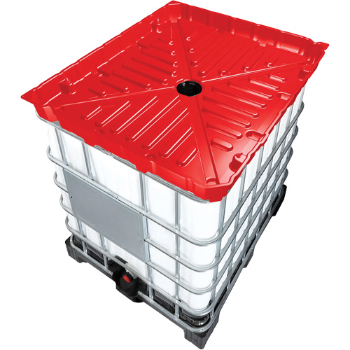 Entonnoir GRV pleine grandeur de 30 gal en poly&eacute;thyl&egrave;ne rouge r&eacute;sistant aux produits chimiques Distribution Jean Lapalme