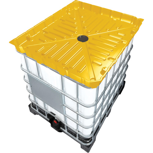 Entonnoir GRV pleine grandeur de 30 gal en poly&eacute;thyl&egrave;ne jaune r&eacute;sistant aux produits chimiques Distribution Jean Lapalme