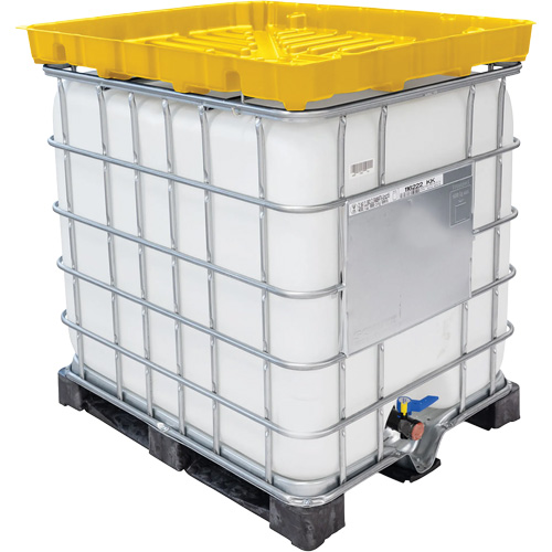 Entonnoir GRV pleine grandeur de 30 gal en poly&eacute;thyl&egrave;ne jaune r&eacute;sistant aux produits chimiques Distribution Jean Lapalme