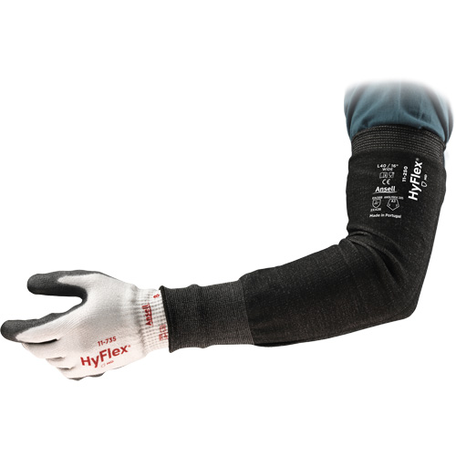 HyFlex 11-250 Cut-Resistant Sleeve, Intercept, 18", ASTM ANSI Level A3, Black Distribution Jean Lapalme