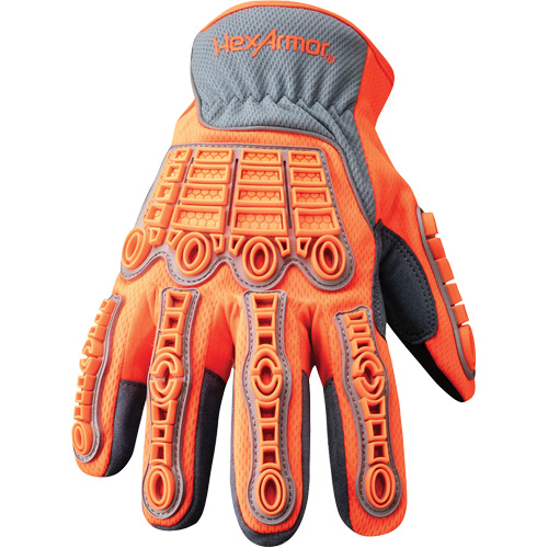 Gants  de travail Chrome SLT 4079IMP, 9/Grand, Paume en PEHP, Poignet &eacute;lastique/Boucle et crochet Distribution Jean Lapalme