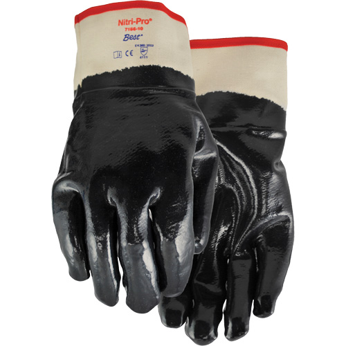 Gants enduits Nitri-Pro, 9/Grand, R&ecirc;vetement Nitrile, Enveloppe en Jersey/Coton Distribution Jean Lapalme