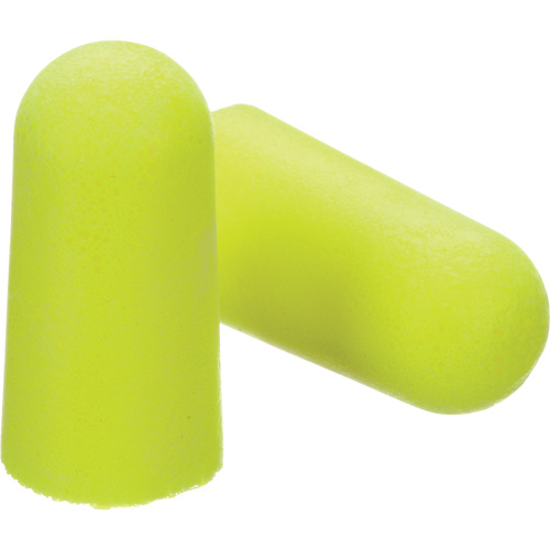 Bouchons d'oreilles n&eacute;on jaune E-A-Rsoft, Vrac - Sac en poly Distribution Jean Lapalme