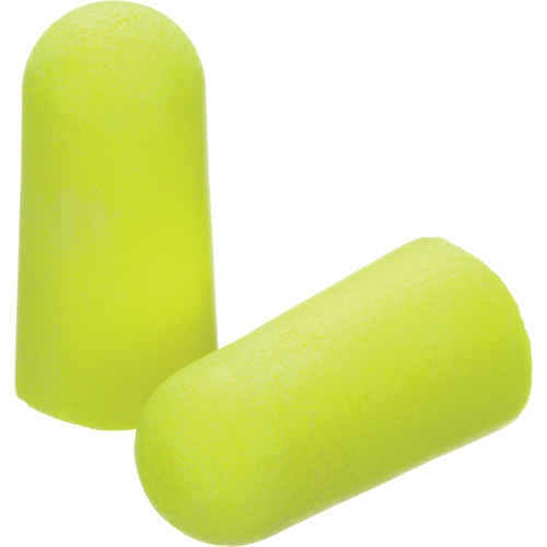 Bouchons d'oreilles n&eacute;on jaune E-A-Rsoft, Vrac - Sac en poly Distribution Jean Lapalme