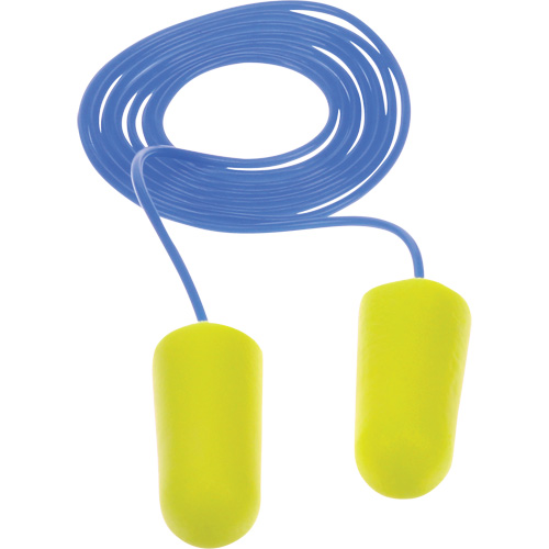 E-A-Rsoft Yellow Neon Earplugs, Bulk - Polybag, Corded Distribution Jean Lapalme