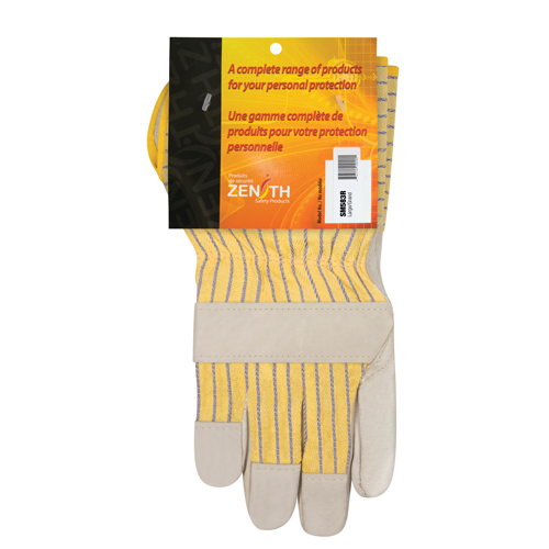 Standard-Duty Dry-Palm Fitters Gloves, Large, Grain Cowhide Palm, Cotton Inner Lining Distribution Jean Lapalme