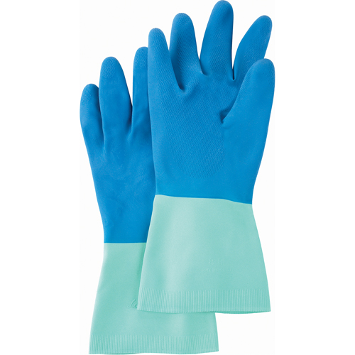 Protector Gloves, Size Large/8/8.5, 13" L, Nitrile/Rubber Latex, Flock-Lined Inner Lining, 28-mil Distribution Jean Lapalme