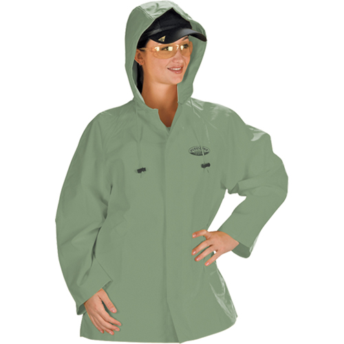 Hurricane Flame Retardant/Oil Resistant Rain Suits - Jacket, 4X-Large, Green Distribution Jean Lapalme