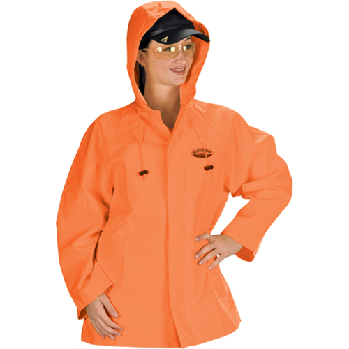 Hurricane Flame Retardant/Oil Resistant Rain Suits - Jacket, 4X-Large, High Visibility Orange Distribution Jean Lapalme