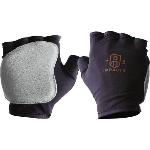 Gants antichocs sans doigts, main droite, T-petit, Paume en Cuir refendu, Poignet &agrave; enfiler Distribution Jean Lapalme