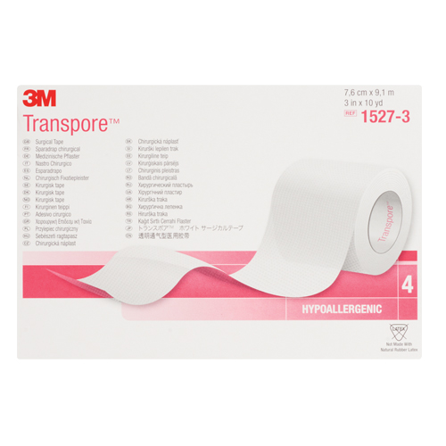 Ruban chirurgical Transpore de 3M, Classe 1, 30' lo x 3" la Distribution Jean Lapalme