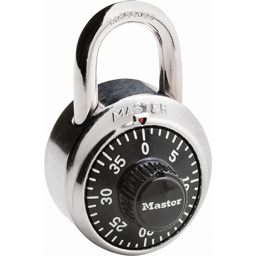 Padlock, Combination, Hardened Steel, 1-7/8" Width Distribution Jean Lapalme