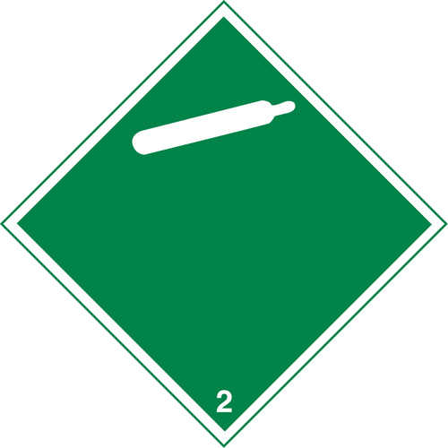 Non-Toxic Gas TDG Placard, Adhesive Vinyl Distribution Jean Lapalme