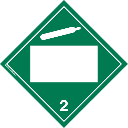 Plaque-&eacute;tiquette TMD gaz non toxique, Plastique Distribution Jean Lapalme