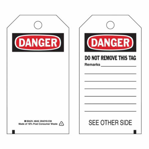 &eacute;tiquettes de s&eacute;curit&eacute; auto-plastifiantes, Polyester, 3" la x 5-3/4" h, Anglais Distribution Jean Lapalme