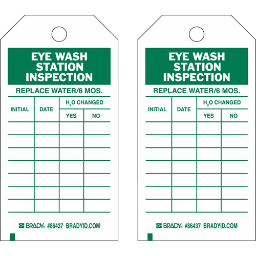 &eacute;tiquettes de rapport d'inspection, Polyester, 4" la x 7" h, Anglais Distribution Jean Lapalme