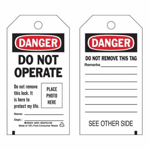 &eacute;tiquettes  Do Not Operate  autoplastifiantes, Polyester, 3" la x 5-3/4" h, Anglais Distribution Jean Lapalme