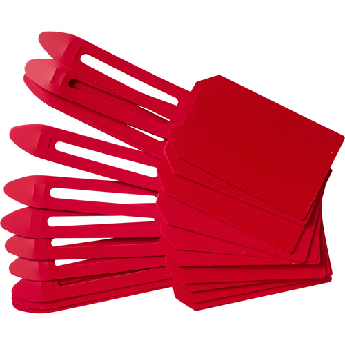Blank Plastic Lock-On Tags, Plastic, 3-1/4" W x 5-4/5" H, Blank Distribution Jean Lapalme