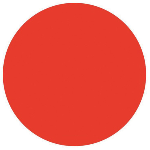 Round Write-On Labels, Circle, 3" L x 3" W, Red Distribution Jean Lapalme
