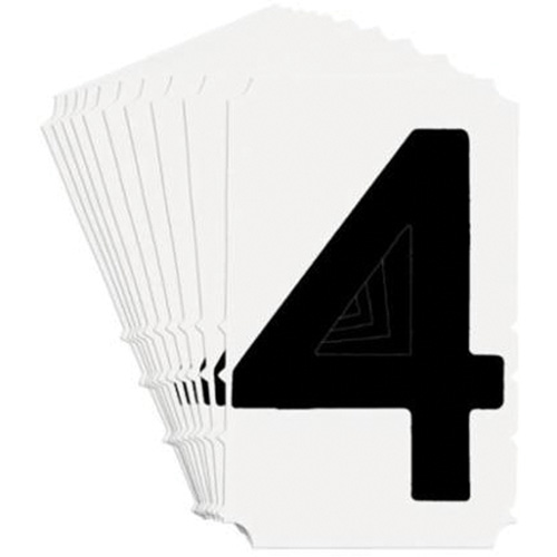 &eacute;tiquettes de lettres et chiffres gothiques individuels Quick-Align, 4, 4" h, Noir Distribution Jean Lapalme
