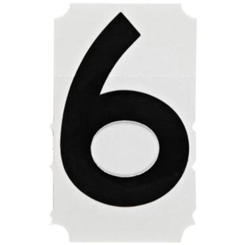 Quick-Align&reg; Individual Gothic Number and Letter Labels, 6, 4" H, Black Distribution Jean Lapalme