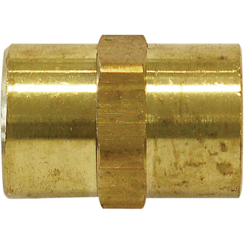 RACCORD FEMELLE HEXAGONAL(F)NPT1/4"-(F)1/4"LAITO, Laiton Distribution Jean Lapalme