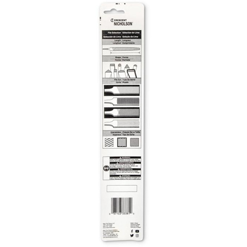 Sharpening File, Flat, 8", Single/Double Distribution Jean Lapalme