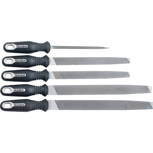 Jeux de 5 limes ergonomiques, 5 pi&egrave;ces Distribution Jean Lapalme