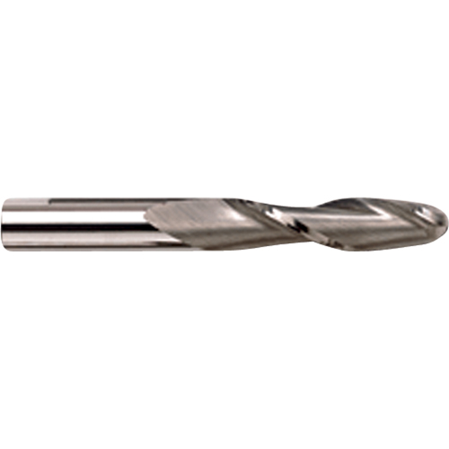 Ball End Extra Long Series End Mill, 1/4" Dia., 2 Flutes, Carbide Distribution Jean Lapalme