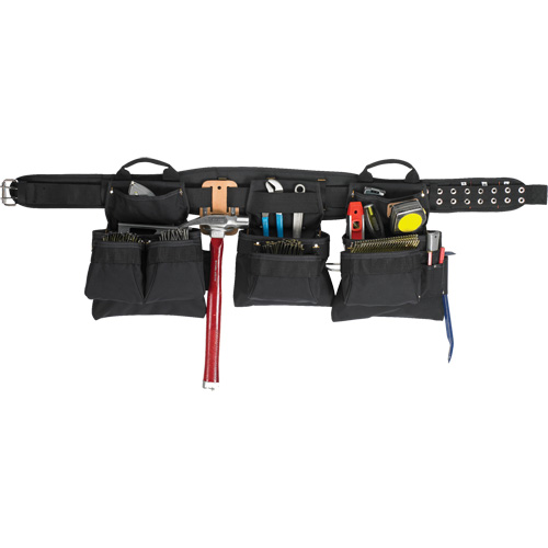 Ceinture &agrave; outils professionnelle pour menuisier, Polyester, Noir Distribution Jean Lapalme