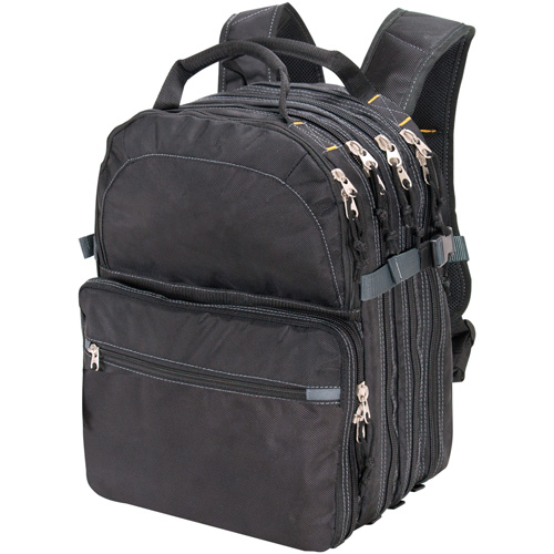 75-Pocket Tool Backpacks, 13" L x 17-1/2" W, Black, Nylon Distribution Jean Lapalme