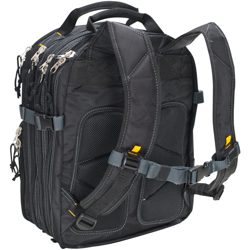 75-Pocket Tool Backpacks, 13" L x 17-1/2" W, Black, Nylon Distribution Jean Lapalme