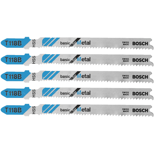 Jig Saw Blades Basic for Metal, High Speed Steel, T-Shank, 3-5/8" L Distribution Jean Lapalme