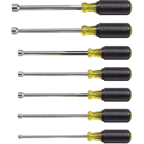 Cushion-Grip Nut Driver Set with 6" Shafts, 7 Pcs., Non Magnetic, Imperial Distribution Jean Lapalme