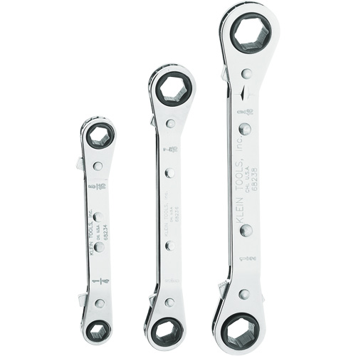 Reversible Wrench Set with Pouch, Ratcheting Box, 3 Pieces Distribution Jean Lapalme