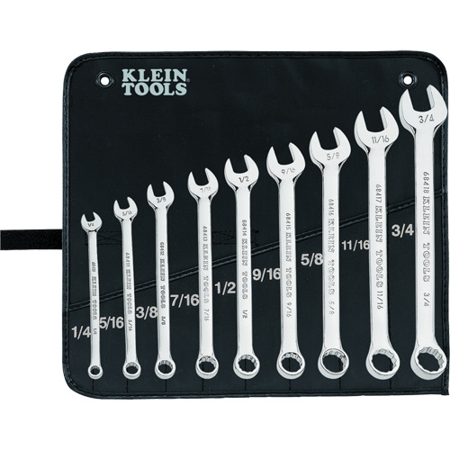Combination Wrench Set, Combination, 9 Pieces, Imperial Distribution Jean Lapalme