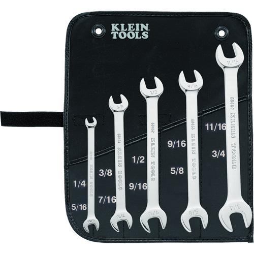 Wrench Set with Pouch, Open-Ended, 5 Pieces Distribution Jean Lapalme