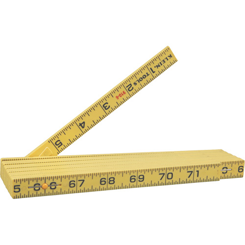 Fiberglass Folding Rule, Inside Reading, 6' L, Composite, 1/16" Graduations Distribution Jean Lapalme