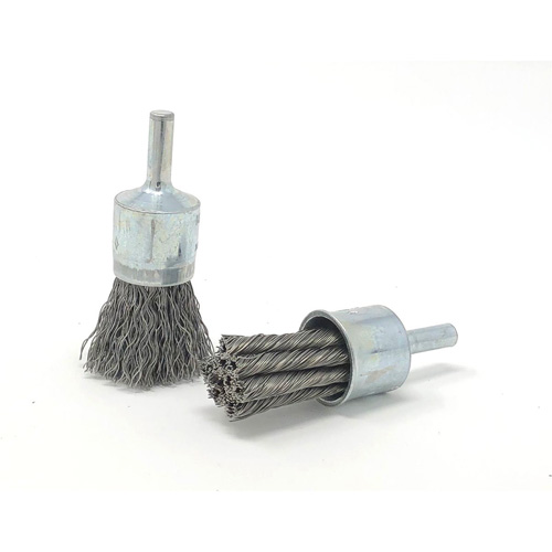 Crimped Wire End Brush, 3/4" Dia., 0.014" Wire Dia., 1/4" Shank Distribution Jean Lapalme