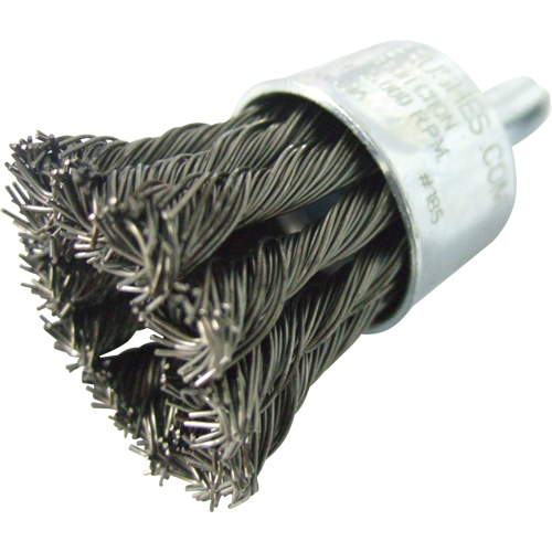 Brosses mont&eacute;es &agrave; fils nou&eacute;s, 1" dia., dia. Des fils 0,020", Tige 1/4" Distribution Jean Lapalme