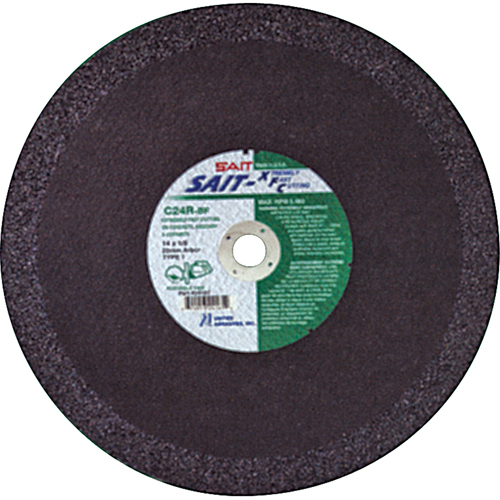 C24R Concrete High Speed Cut-Off Wheel, 12" x 1/8", 1" Arbor, Type 1, Aluminum Oxide, 6300 RPM Distribution Jean Lapalme