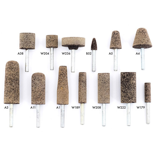A36Q Resin Bonded Mounted Points, A11, Aluminum Oxide, 11/16" Dia., 2" L, 36 Grit Distribution Jean Lapalme