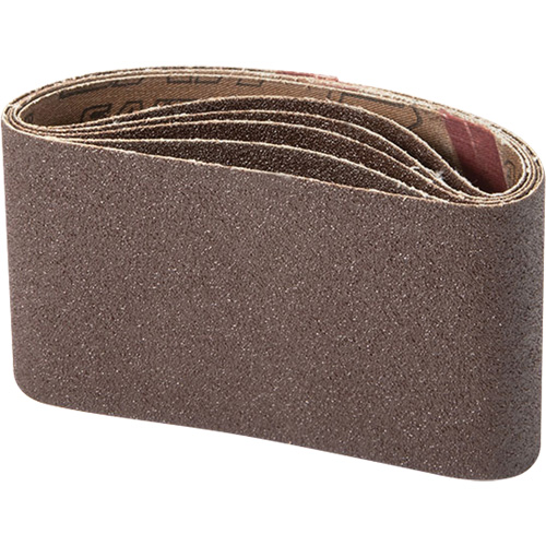 Courroie abrasive pour ponceuse portative, 3" la x 21" lo, Oxyde d'aluminium, Grain 100 Distribution Jean Lapalme